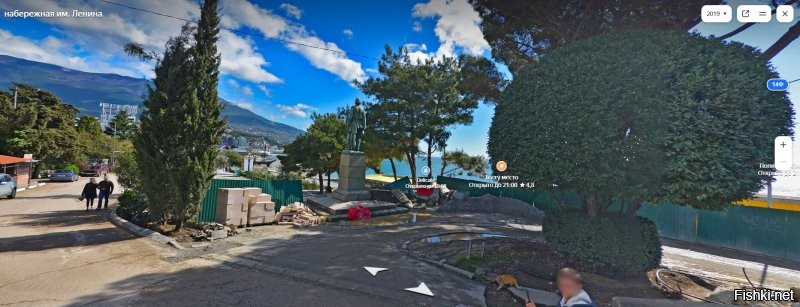 Фото старое на панорамах, момент реконструкции. Сейчас там новая красивая набережная.