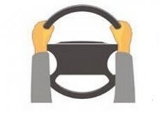 А меня учили в автошколе ДОСААФ такому хвату и я считаю это правильным!