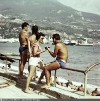 Ялта. Возле гостиницы "Ореанда".