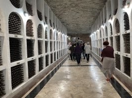 Это Молдавия , здесь даже курсируют автобусы , это винные погреба , за отдельную плату там можно и остаться :) наливать будут от души , это город в городе . У меня у Кента мать там гидом работает с 64 года все еще и работает там же .