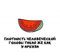 Скуяли? Попррбуйте проткнуть арбуз и голову и убедитесь, что это не так.
