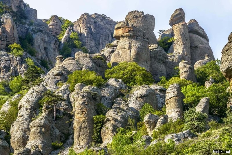 Долина привидений,  гора Демерджи, Крым