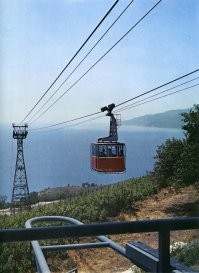 А где "купальщица"? 
А пляж пансионата "Донбасс", никогда Солнечным не назывался... (и канатной дороги этой уже давно нет... печально всё это...)