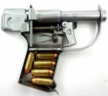 А он точно "Либераторм" назывался? С другой стороны это  не имеет значения. Оригинальный "Либератор" тоже был сделан  максимально просто. Правда из металла, ибо патрон был побольше.