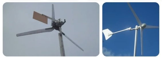 На древней деревянной мельнице? 

И не автомат перекоса, а механизм изменения шага винта. 
Нафига там автомат перекоса? 

Даже проще винт параллельно потоку поставить, а не перпендикулярно. 

Или вручную или "складным хвостовым оперением". 
При превышении скорости, хвост складывается, винт поворачивается.