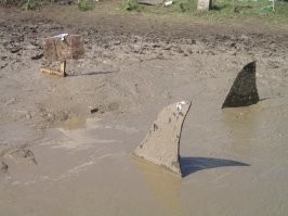у америкосов есть жаргонное выражение "грязевая акула" (mud shark), значение которого аналогично нашему термину "чернильница")