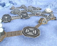 Игра есть такая planetbase Довольно примитивная но залипательная на какое то время.