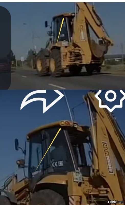 Видно плохо, но, вроде, у трактора поворотник включён. 
Обгонять его нельзя.