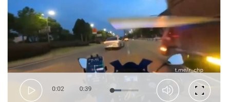 Шлем спас жизнь мотоциклисту