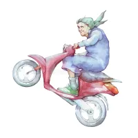 Бабуся в Тюмени на электроскутере устроила ДТП и скрылась