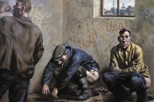 "Мне пришлось научиться работать локтями, чтобы просто зайти в автобус. "

После советских автобусов никаких особых проблем поездки в автобусах китайских не вызывали.  Разве что раздражали иногда китайские маршрутки, отправлявшиеся с конечной остановки только после набора полного числа пассажиров. Которые могли собираться и по часу-полтора. Все это время желающий народ курил сигареты прямо в маршрутке, не выходя наружу. 
Но в пост-советской россии маршруточники, дожидающейся полного заполнения салона, тоже стали нередкостью. 

И опять же, после советских общественных сортиров, китайские сортиры никакого особого дискомфорта не вызывали.

Домики у канавы с дырками в бетонном полу - знакомо до мелочей. 

А чаши Генуя - это уже следующий уровень - к ним вода подведена для смыва.