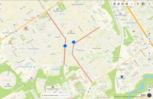 на пересечении улиц Черняховского и Ватутина
============
эм.. а как?