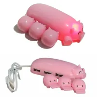 А поросята - это просто заглушки для портов? Потому что контактов не видно. Или они будут вверх ногами "присасываться"?