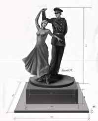 Власти Рязани отказались платить подрядчику за скульптурную композицию с нахимовцем и девушкой