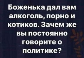 Теперь народ попрется в политику...