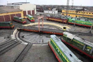 Поворотный круг, для тепловозов.