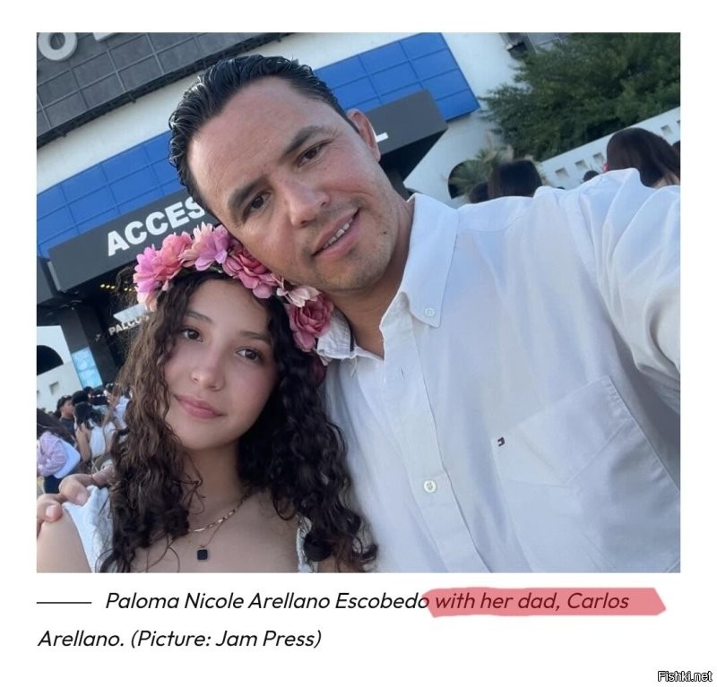 На фото действительно её отец. А автор комментария, по-видимому, задремал, читая пост.