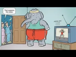 Он просто "достаёт" соседей.