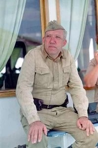 На сьемках фильма "Они сражались за Родину". 1975 года. СССР. Режиссёр - Сергей Бондарчук по одноимённому роману (увы не оконченному) Михаила Шолохова.