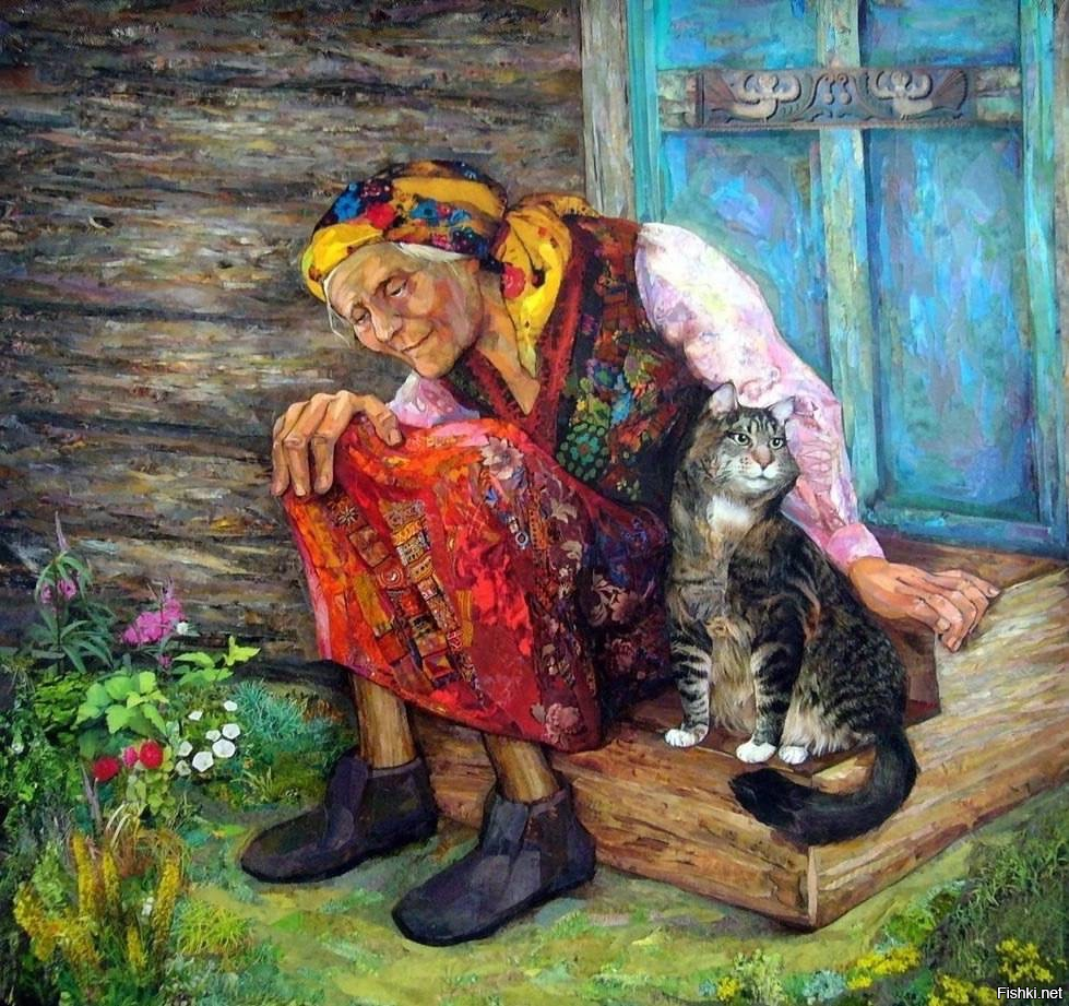 Старушка Яна дремлет в последних тёплых лучах осеннего солнышка