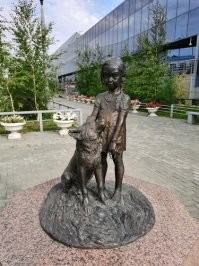Девочка и щенок