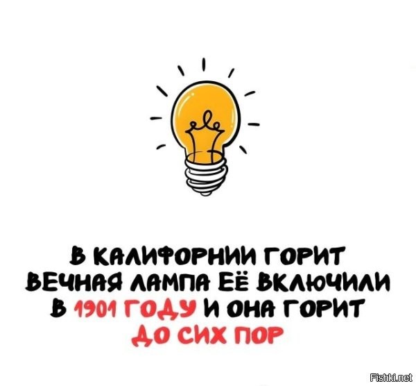 На самом деле таких лампочек 3 их зажгли до корпоративного сговора производители лампочек, который был об ограничении времени жизни ламп накаливания в 1000 часов .
