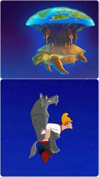 Во! Я, всегда говорил, что Земля не плоская, а выпуклая!