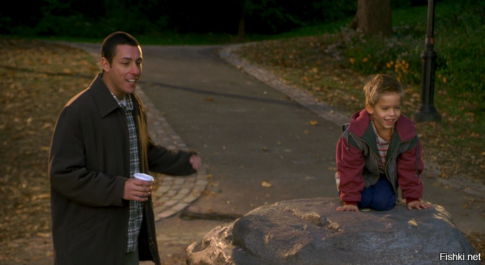 в фильме "Большой папа" был такой момент)