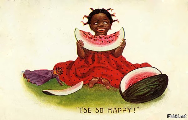 Они больше на арбузы обижаются... Прям расисткий символ - "негр с арбузом"