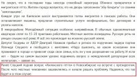 Может, на какой - нибудь встрече, стоит рассказать царю сразу обо всех мигрантских гетто, которые за последние годы по всей стране выросли как кучи вонючего дерьма со всеми вытекающими?