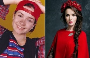 Наташа тоже под пацанку косила..и в футбол гоняла в сериале.