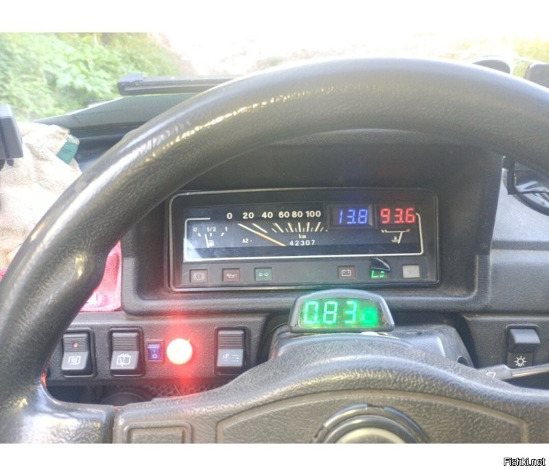 Ну, так на одометре.