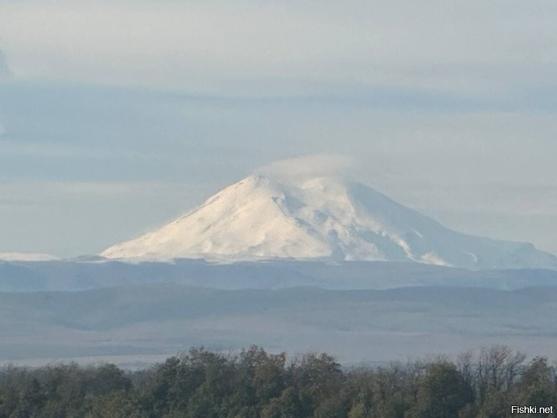 На днях ехал по Р-217, и была хорошая видимость. Всё мечтаю доехать до Эльбруса.