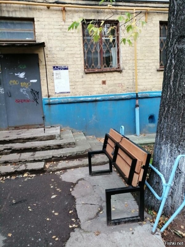 Закрытое баскетбольное кольцо от создателей скамейки с замком.