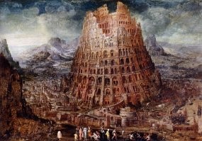 Последнее строительство лестницы до неба плохо кончилось для людей.
Бытие 
11:4  И сказали они (люди): построим себе город и башню, высотою до небес...
11:8 И рассеял их Господь оттуда по всей земле; и они перестали строить город [и башню].
11:9 Посему дано ему имя: Вавилон, ибо там смешал Господь язык всей земли, и оттуда рассеял их Господь по всей земле.