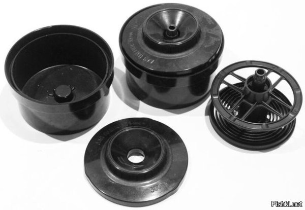 Интересная история...
Никак не могу найти фото бачка, в котором фотоплёнку можно было заряжать на свету.
Катушка с отснятой плёнкой вставлялась внутрь центрального пустотелого цилиндра (он, естественно, был побольше того, что в таком как на снимке из поста, да и сам бачок был слегка побольше в диаметре) конец плёнки выводился в пространство, где располагается плёнка при проявке, только спирали были и сверху, и снизу. Верхняя часть со спиралью вращалась примерно на четверть оборота относительно нижней. За счёт этого плёнка сматывалась с катушки и продвигалась между спиралями. Всё это происходило уже внутри бачка. За счёт чего именно (в плане деталей внутреннего устройства) осуществлялось движение плёнки, к сожалению, не помню. И это не выдумка – такой бачок был у нас дома. Бачок был отечественного производства, послевоенного. Но есть вероятность (а спросить, увы, уже не у кого – он ещё батин был), что ещё довоенного (потому как бате он, вроде, достался в наследство от его отца).
И ведь очень долго он был у нас дома, я даже успел им попользоваться. В том, "автоматическом", иногда плёнка застревала и переставала продвигаться (спирали сверху и снизу от времени и растворов были уже не очень гладкие), так что приходилось всё разбирать и заряжать заново. По итогу мне было проще зарядить в обычный, такой, как на фото. А тот "отошёл от дел" и куда-то задевался...