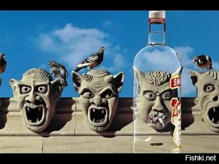 Напоминает рекламу водки "смирнов". Типа такого. Там много вариантов было...