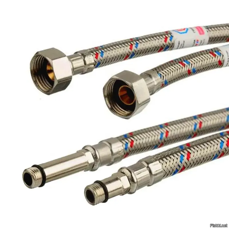 На наконечниках подводки шестигранники на 10.