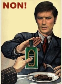 А вот Ален Делон не пил одеколон