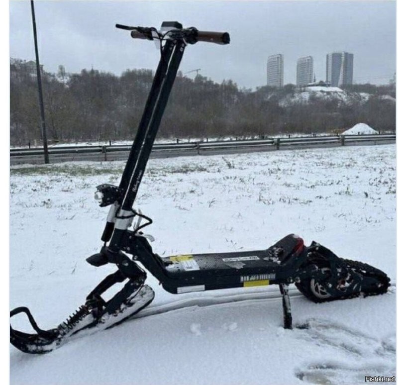 Теперь и зимой: на смену электросамокатам пришли электроснегокаты