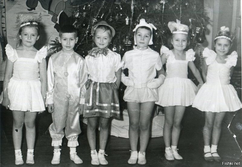 Новогодний утренник в детском саду.1969г.