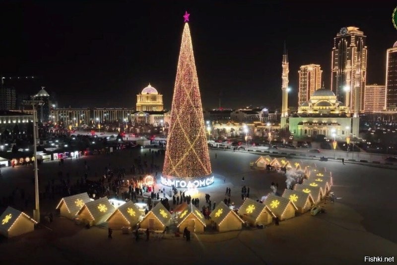 Странно.....в современной Чечне, в том числе в Грозном, на Новый год, в ночь с 31 декабря на 1 января, ставят ёлки....а в России нужно убирать?...