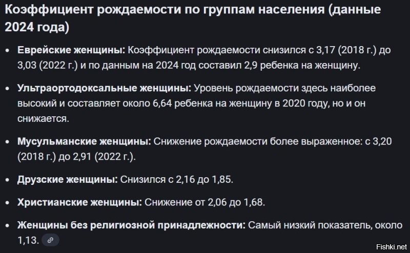 Рождаемость в Израиле высокая только из-за ортодоксов.

Саудиты тоже насквозь религией пропитаны.

А вот у светских рождаемость снижается. И в Израиле тоже.