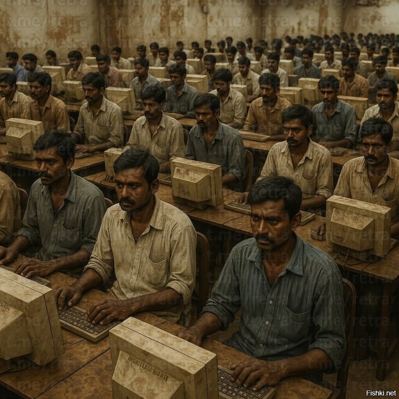 Да просто стоит в очереди задач индусам.