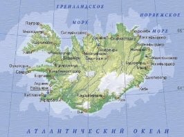 В середине Исландии, тоже ледянючие горы. Туда тепло от Гольфстрима не доходит, поэтому там никто не живёт.