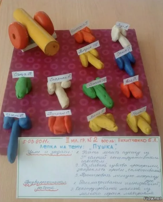 Круче только пушки из пластилина.