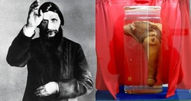 1. В 1797 году средний палец правой руки Галилео Галилея был удалён во время переноса его тела в мавзолей. Теперь он помещён в стеклянное яйцо и указывает на небо в Музее Галилея во Флоренции, Италия



Член Распутина указывает на Землю.