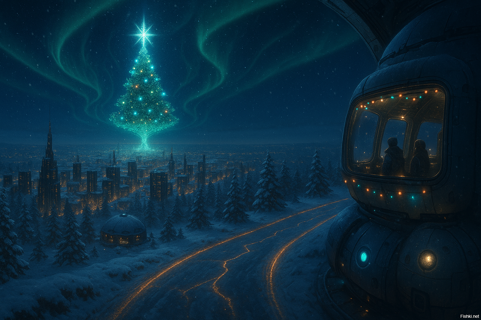 В будущем у всех детей в мире будут красивые новогодние ёлочки.