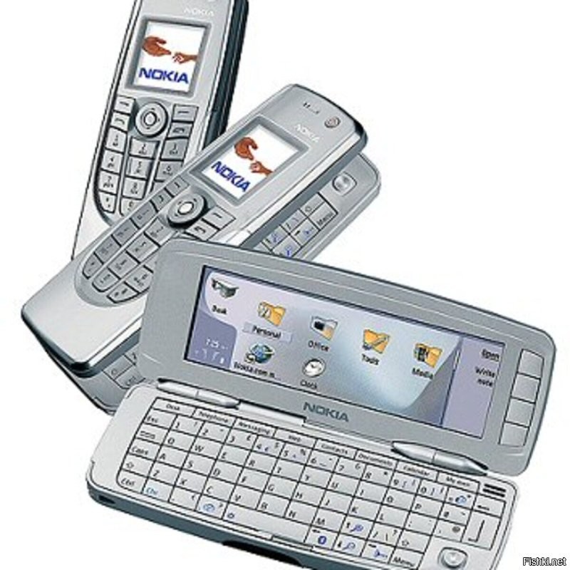 В 2004-2005 у меня появился Nokia 9300i с WLAN. Долго служил пока не утонул)