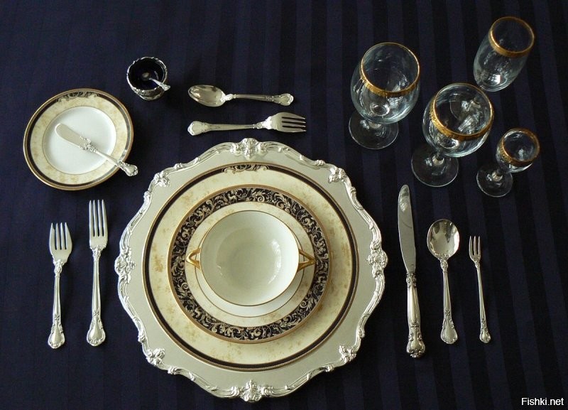 Сервировка классическая аля Куракин.